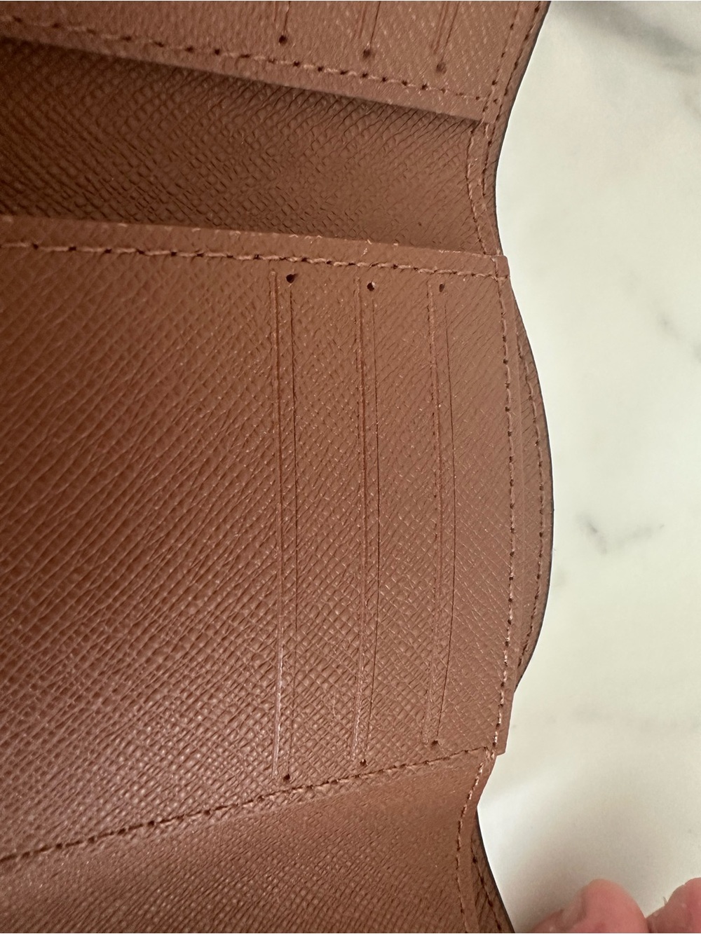 Monogram Canvas Small Envelope Wallet in Brown - Picture 4 of 7